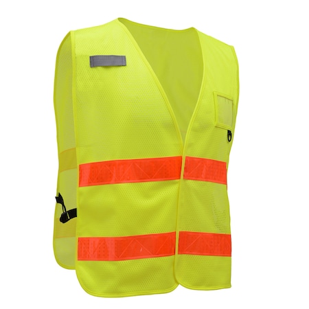 Gss Safety HI-Vis Short Sleeve Polo Shirt, 100% Polyester Birdseye, Lime, L 5003-LG