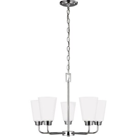 Sea Gull Five Light Chandelier, Chrome 3115205-05