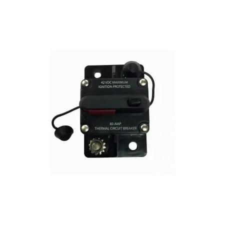 Battery Doctor Circuit Breaker-Reset-Manual&Switchable-W/Term Cover-80 Amp 31201