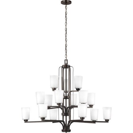 Sea Gull Fifteen Light Chandelier, Burnt Sienna 3128915EN3-710