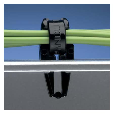 PANDUIT Cable Tie Mount, Through Panel, PK1000 PM2H25-M30