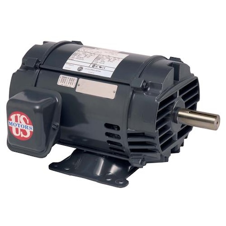 U.S. Motors Motor, 3Hp, 208-230/460V, 3Ph, 1770Rpm, 182T, 3