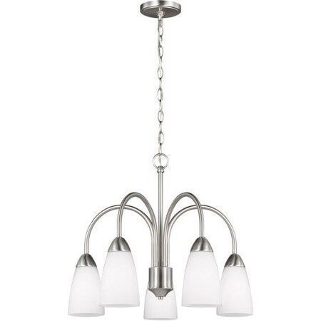 Sea Gull Five Light Downlight Chandelier, Brushed 3220205-962