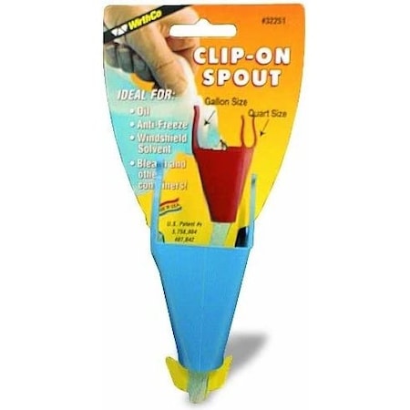 Funnel King 12 Clip-On Spouts On Clip Strip 32296