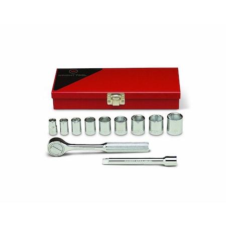 Wright Tool Set 3/8" Dr 11 Pc Set 6 Pt Std Skts Acce 327