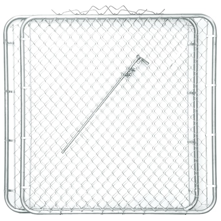 Yardgard Drive Gate, Galvanized, 2-Panels, 10x5 ft. 328403A