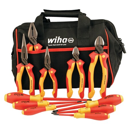 Wiha Insulated Industrial Cutters/Drivers Set 32977