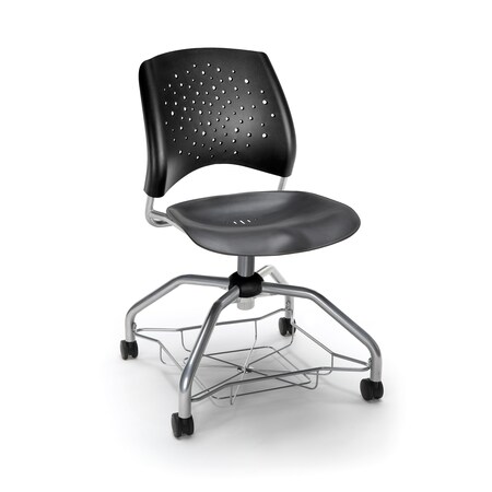 Ofm Star Series Foresee Tablet Chair, Plastic 329T-P-BLK