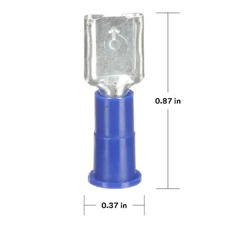 3M Scotchlok Female Disconnect, Blue, 16-14AWG, PK100 MVU14-250DFX