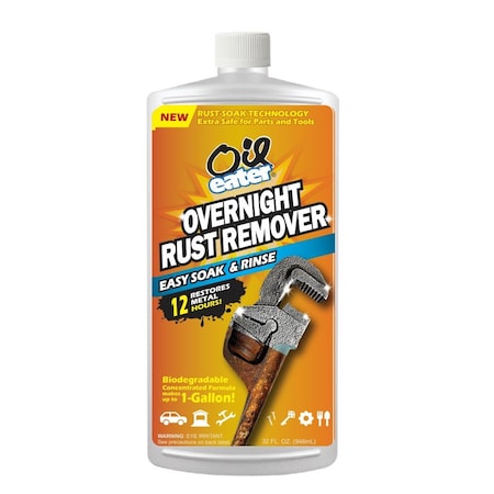 Oil Eater Rust Remover, Concentrate, 32oz, Safe Soak AOR3233601