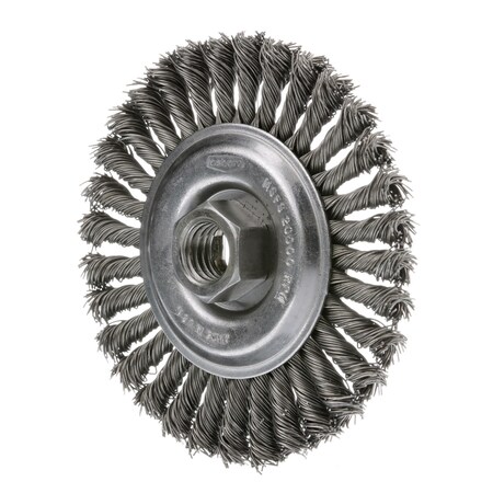 Osborn Wire Whl Brush, Kn Wire, 5/8 in.L, 3 in.dia 26927