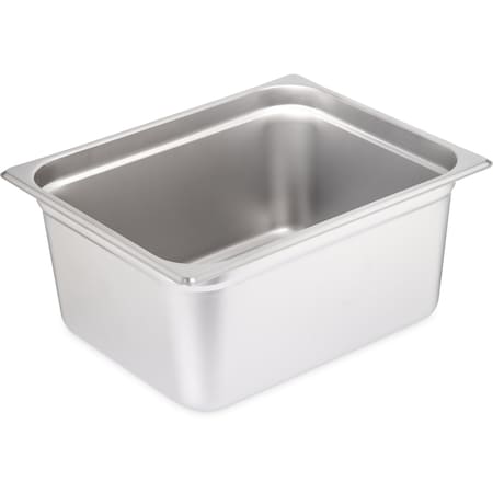 Carlisle Foodservice Half Lt ga., SS Steam Table Pan, 6", PK6 607126