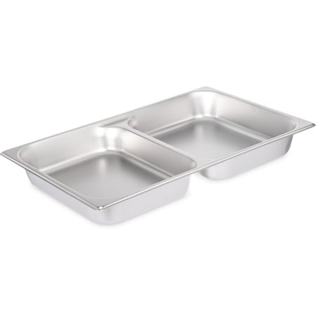 Carlisle Foodservice DuraPan, Full, SS, Dvd Stm Tbl Pan, 2.5", PK6 607002D