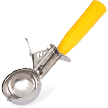 Carlisle Foodservice SS Disher Scoop No 20, 2 oz., Yellow, PK12 60300-20
