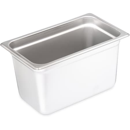 Carlisle Foodservice Qtr-Sz Lt Ga. SS Steam Table Pan, 6", PK6 607146