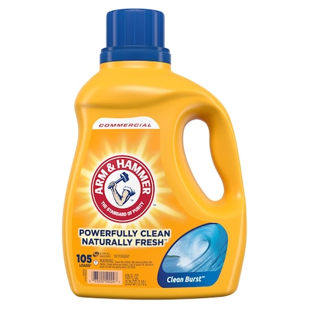 Arm & Hammer High Efficiency Laundry Detergent, Liquid, Clean Burst, 4 PK 33200-50024
