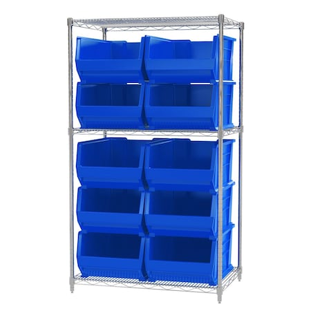 Akro-Mils Kit Wire Shf Sys, 10 30288, Red AWS24361288R