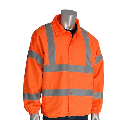 Pip Windbreaker, 100% Polyester, Hi-Viz Orange, 4XL 333-WBOR-4X