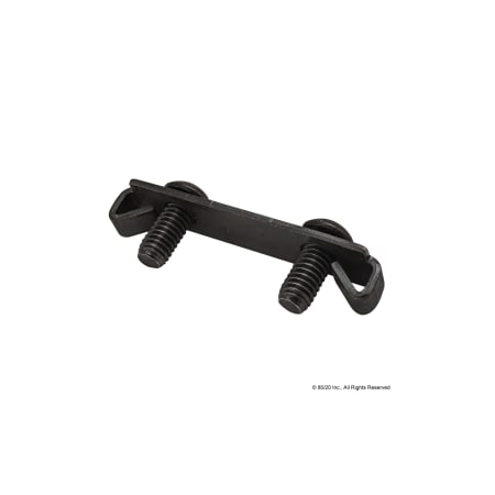 80/20 DoubleEndFastener, Steel, Black, 1in, 5/8in 3344