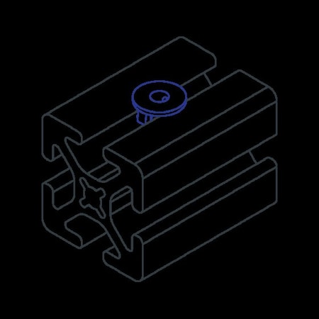 80/20 T-Slot Nut, Plastic, PK50 3346