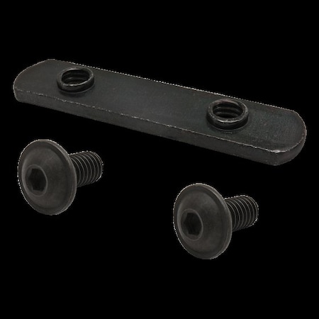 80/20 5/16"-18 Socket Head Cap Screw, Button Flanged, Black Zinc Plated Steel, 11/16 in Length 3355