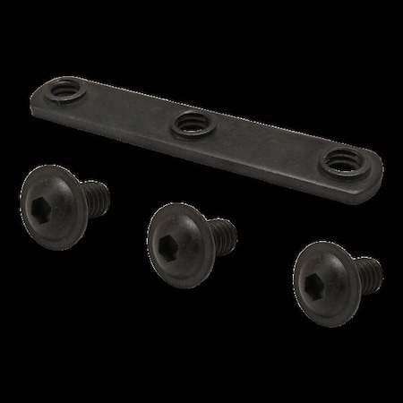 80/20 M10-1.50 Socket Head Cap Screw, Button Flanged, Black Zinc Plated Steel, 1/2 in Length 3358