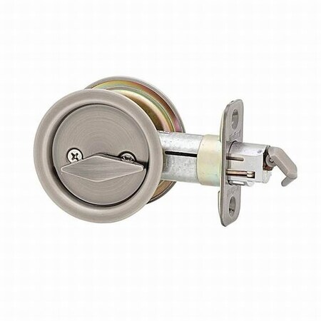 Kwikset Round Privacy Pocket Door Lock, Antq Nck 93350-005