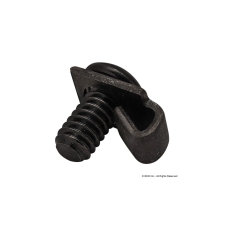 80/20 SnglTabEndFastener, Steel, Blk, 3/4x7/16in 3383