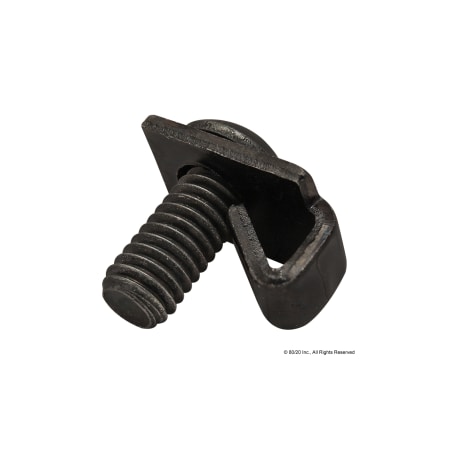 80/20 SingleTabEndFastener, Steel, Blk, 1in, 5/8in 3389