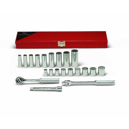 Wright Tool Set 3/8" Dr 21 Pc Met Box Set 338