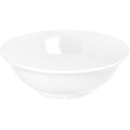Carlisle Foodservice Melamine Footed Serve Bwl, 57 oz., Wt, PK12 4373902