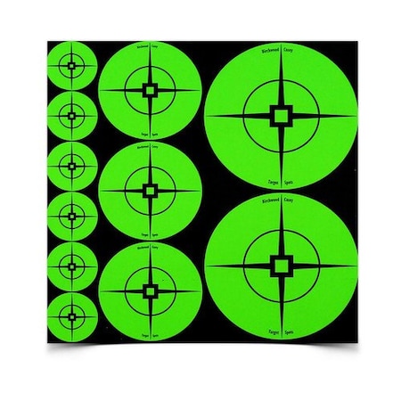 BIRCHWOOD CASEY Target Spots Assortment Green, 1"- BC-33938