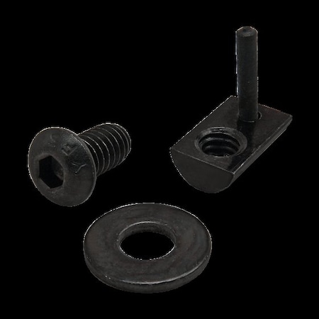 80/20 1/4"-20 Socket Head Cap Screw, Button, Black Zinc Plated Steel, 1/2 in Length 3399