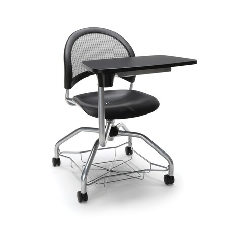 Ofm Moon Series Foresee Tablet Chair, Plastic 339T-P-BLK