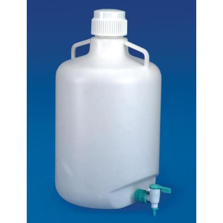 United Scientific Carboy W/Stopcock, Pp, 20-Liter 34052