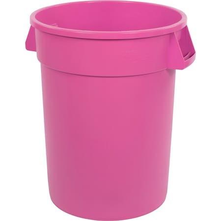Bronco 10 gal Round Heavy Duty Plastic Can, Pink 84101026