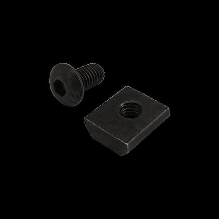 80/20 #10-32 Socket Head Cap Screw, Button, Black Zinc Plated Steel, 3/8 in Length 3426