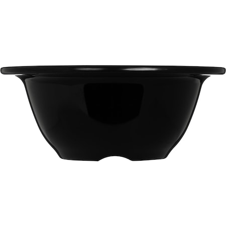 Carlisle Foodservice Melamine Rim Nappie Bowl, 10 oz., Blk, PK24 3303803