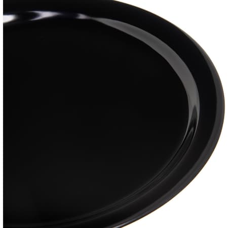 Carlisle Foodservice Melamine Dinner Plate, 9", Blk, PK48 KL20003