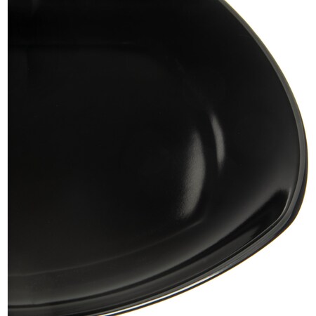 Carlisle Foodservice Upturned Corner Sq. Plate, 9.5", Blk, PK48 4330603