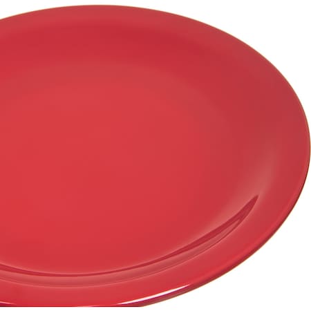 Carlisle Foodservice Melamine Pie Plate, 6.5", Red, PK48 KL20405