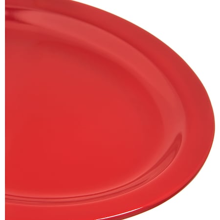 Carlisle Foodservice Melamine Platter Tray, 12"x9", Red, PK12 KL12705