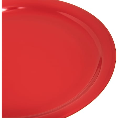 Carlisle Foodservice Melamine Dinner Plate, 9", Red, PK48 KL20005