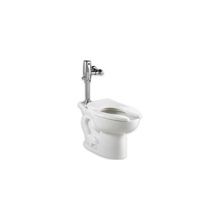 American Standard Madera Ec Slctrn Fv Systm, 1.6 gpf, Flushometer, Floor Mount, Elongated, White 3461.660.020