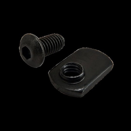 80/20 5/16"-18 Socket Head Cap Screw, Button, Black Zinc Plated Steel, 5/8 in Length 3461