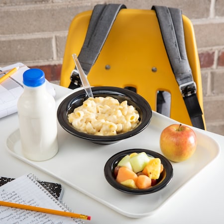 Carlisle Foodservice Solid Rect Tray, 13.75x10.6", Bone Wt, PK12 1410FG001