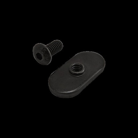 80/20 #8-32 Socket Head Cap Screw, Button, Black Zinc Plated Steel, 3/8 in Length 3483