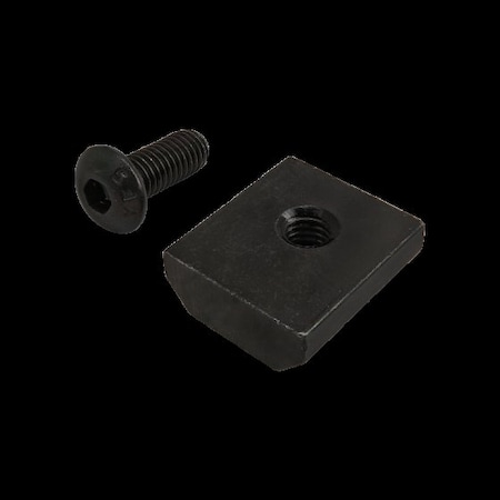 80/20 #10-32 Socket Head Cap Screw, Button, Black Zinc Plated Steel, 1/2 in Length 3487