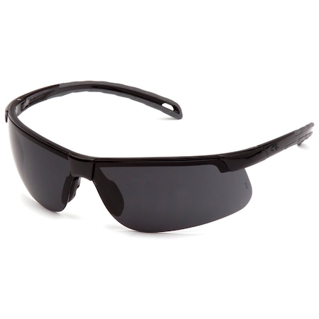 Pyramex Ever-Lite(R), Safety Glasses, Anti-Fog & Anti-Scratch, Dark Gray Lens, Black Frame, Half-Frame SB8623DT