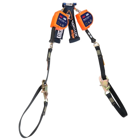 3M DBI-SALA Nano-Lok Self-Retracting Lifeline, 50 in Length, Snap Hook, Steel, 2 Leg(s) 3500287